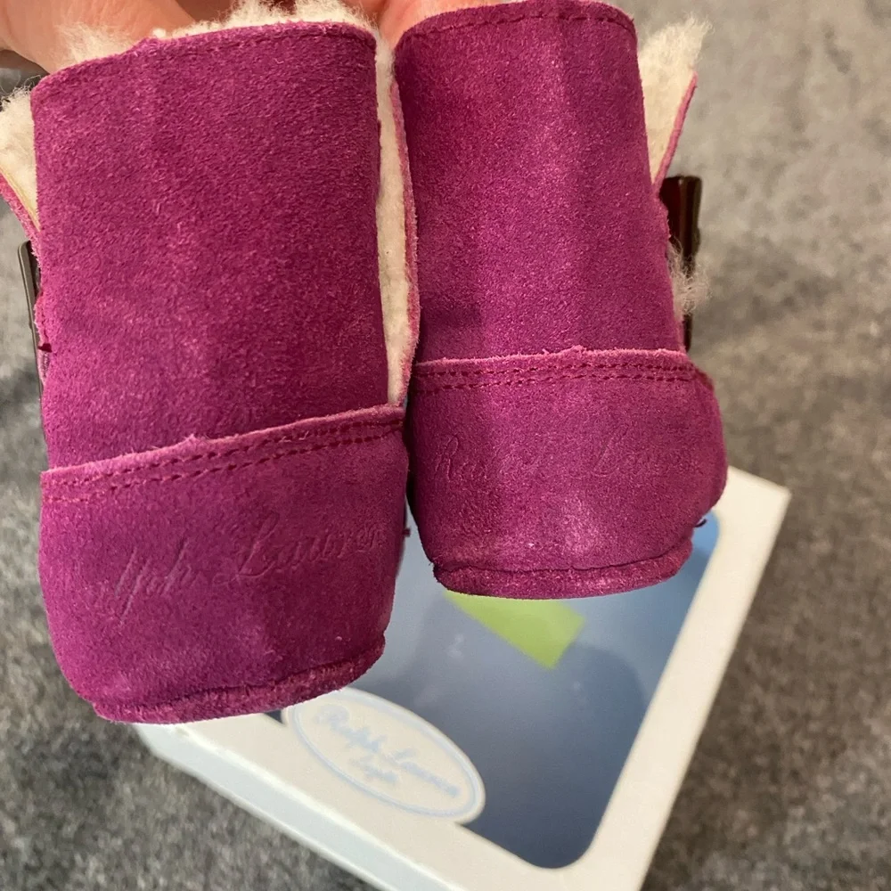 Ralph Lauren Magenta baby Boots 2